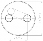 Отделитель жидкости Frigomec FAS-06S-25-ODS 28