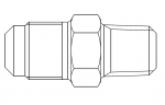 Фитинг SAE / NPT Castel 7140/43