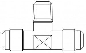 Тройник SAE/NPT/SAE Castel 7330/332 ― ventilmarket.com