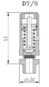D  7/S Gost Клапан сброса давления NPT 3/8" 28 бар  ― ventilmarket.com