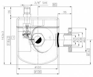 Регулятор уровня масла Frigomec RLO/C-FL+2SG18F ― ventilmarket.com